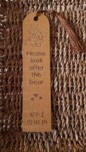 Paddington bear bookmark